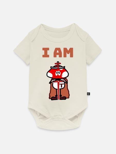 I am T! - Baby Premium Kurzarmbody - Naturweiß