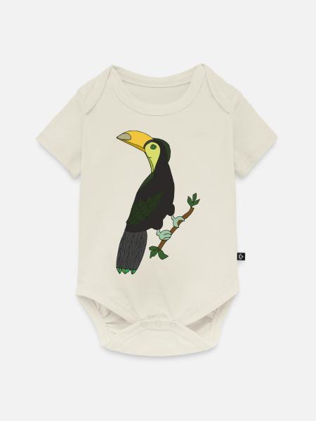 tukan - Baby Premium Kurzarmbody - Naturweiß