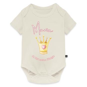 Mama - meine Königin. - Baby Premium Kurzarmbody - Naturweiß - Vorne