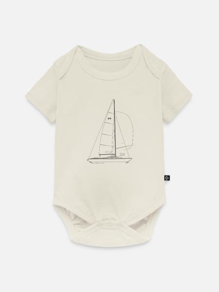 Grafik eines H Boot auf Shirts & Tassen - Baby Premium Kurzarmbody - Naturweiß