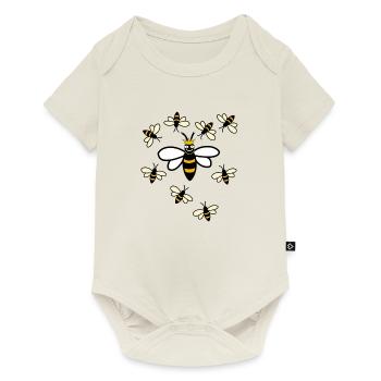 Queen Bee and Court - Baby Premium short-sleeve bodysuit - off white - Front
