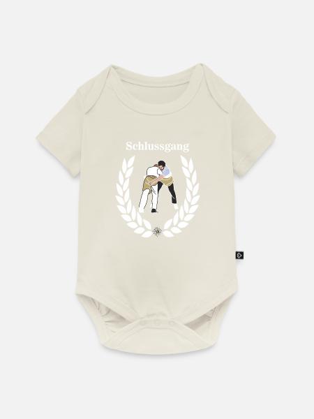 schwinger schlussgang - Baby Premium Kurzarmbody - Naturweiß