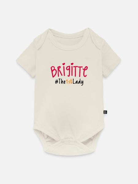 Brigitte, Die 1. Dame - Baby Premium Kurzarmbody - Naturweiß