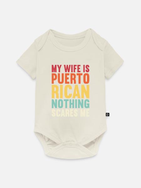 Puerto Rico - Baby Premium Kurzarmbody - Naturweiß