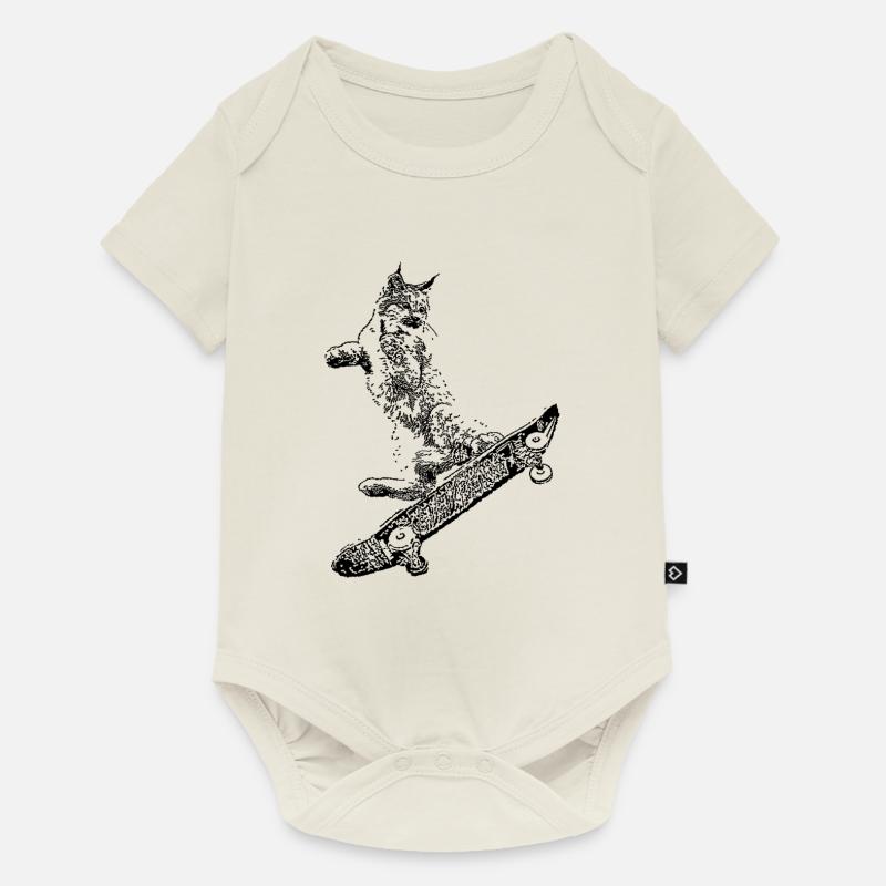 Lynx - Body à manches courtes Premium Bébé - blanc cassé