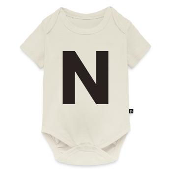 N - Baby Premium short-sleeve bodysuit - off white - Front