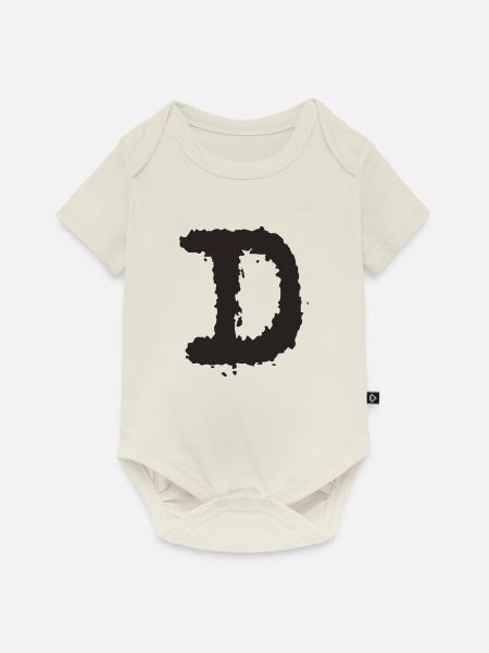 D - Baby Premium Kurzarmbody - Naturweiß