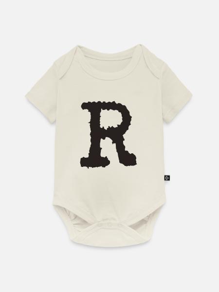 R - Baby Premium Kurzarmbody - Naturweiß