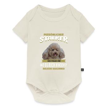 Pudel Hund - Pudel - Baby Premium Kurzarmbody - Naturweiß - Vorne