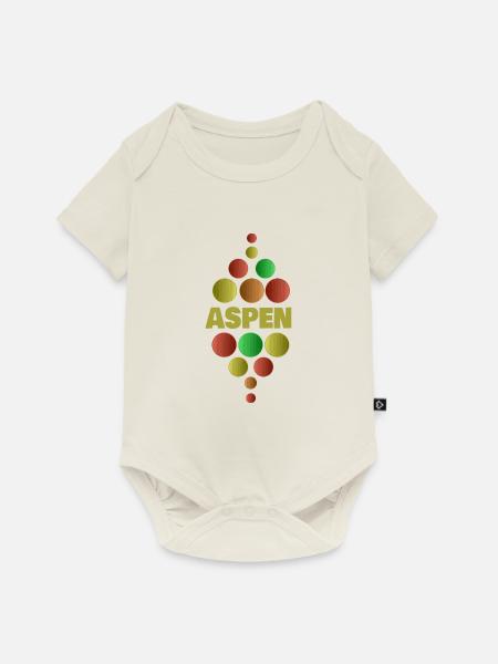 Geschenk für Aspen - Baby Premium Kurzarmbody - Naturweiß