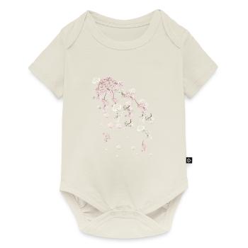 Spring,tendrils,flowers,flowers,flower,floral,flowering - Baby Premium short-sleeve bodysuit - off white - Front