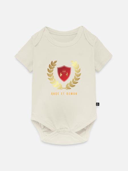 Engel und Dämon - Baby Premium Kurzarmbody - Naturweiß