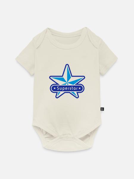 Superstar (2C) - Baby Premium Kurzarmbody - Naturweiß