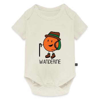 Wanderine - Hiking Mandarin Hikers - Baby Premium short-sleeve bodysuit - off white - Front