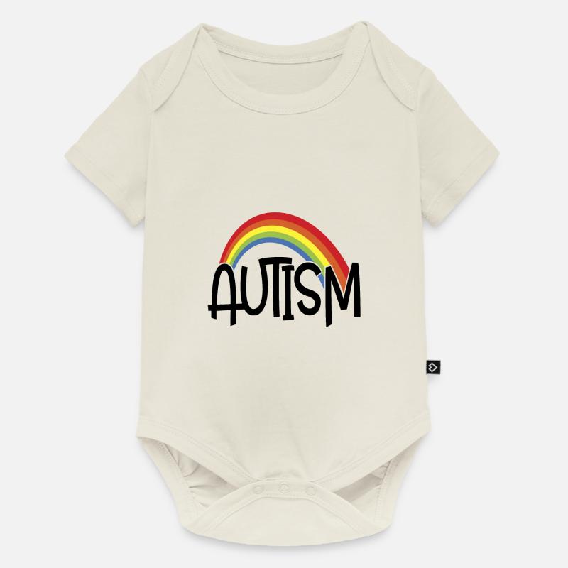 AUTISME - Body à manches courtes Premium Bébé - blanc cassé