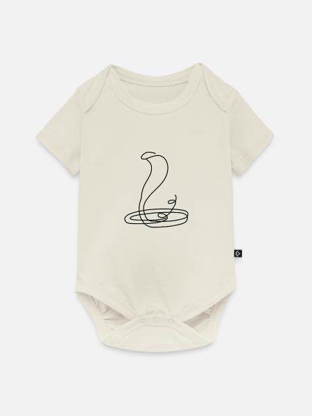 Cobra Cobra - Baby Premium Kurzarmbody - Naturweiß