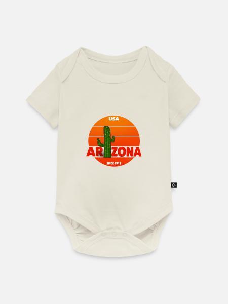 Arizona - Baby Premium Kurzarmbody - Naturweiß
