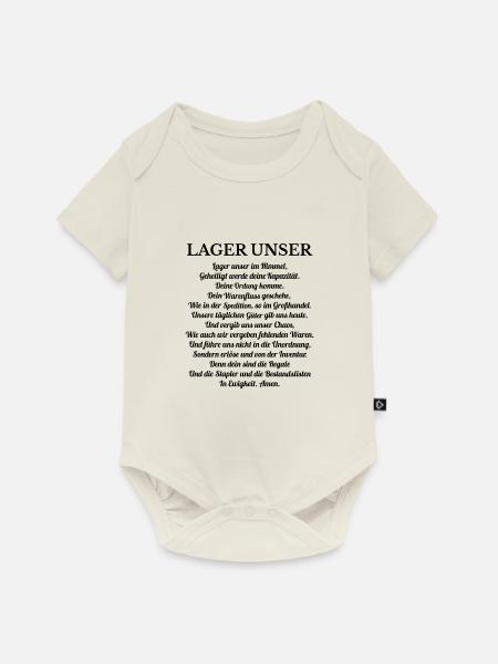 LAGER UNSER Shirt · lustige Sprüche · Geschenk - Baby Premium Kurzarmbody - Naturweiß