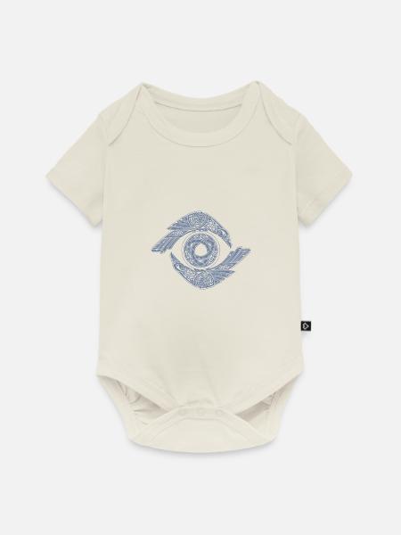 Odin Rabe Huginn Muninn ragnarok myther thor Geschenk - Baby Premium Kurzarmbody - Naturweiß