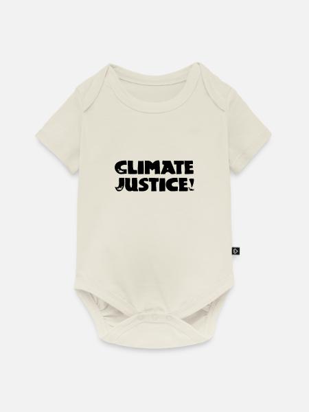 Climate Justice - Baby Premium Kurzarmbody - Naturweiß