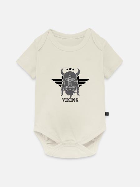 Viking - Baby Premium Kurzarmbody - Naturweiß