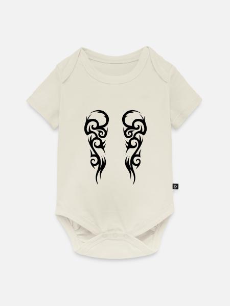 tribal 02 - Baby Premium Kurzarmbody - Naturweiß