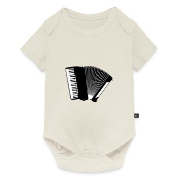 ich liebe Akkordeon Musikinstrument Geschenk Musik - Baby Premium Kurzarmbody - Naturweiß - Vorne