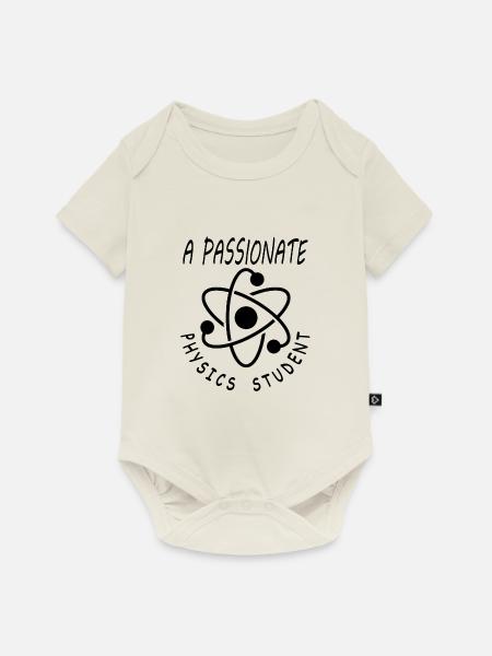 Physik Student Physik-Studium Physik-Lehrer Spruch - Baby Premium Kurzarmbody - Naturweiß
