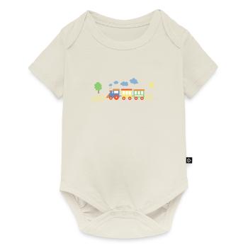 Train With Wagons - Baby Premium short-sleeve bodysuit - off white - Front