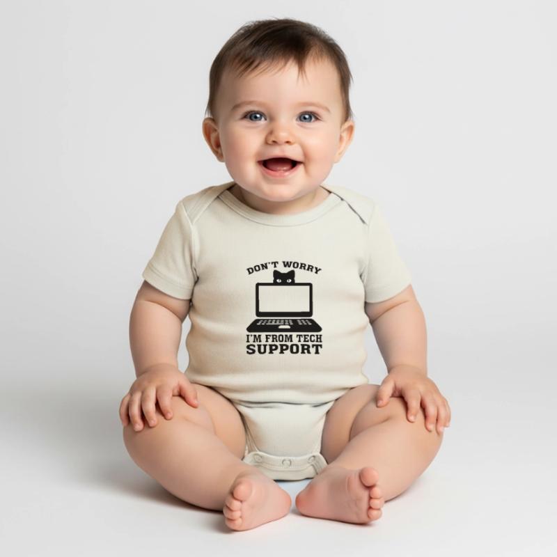 Technischer Support Computer Technik IT Software Baby Premium Kurzarmbody
