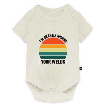 Welder Profession Heat Steel Gas TIG MAG Welding - Baby Premium short-sleeve bodysuit - off white - Front