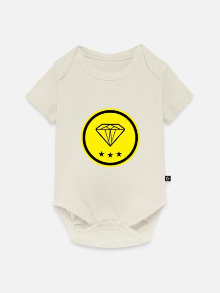 Diamant Symbol - Baby Premium Kurzarmbody - Naturweiß