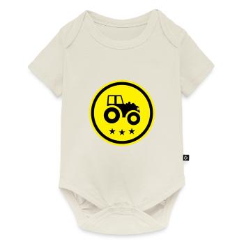 Traktor Symbol - Baby Premium Kurzarmbody - Naturweiß - Vorne