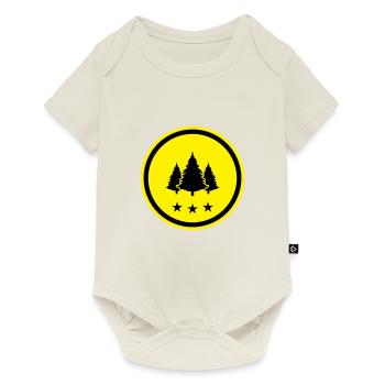 Forêt de sapins - Body à manches courtes Premium Bébé - blanc cassé - Devant