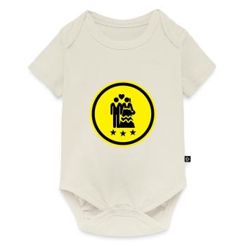 Couple wedding bridal couple - Baby Premium short-sleeve bodysuit - off white - Front