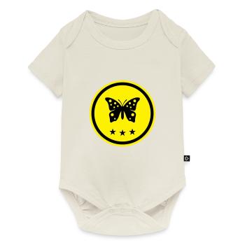 Symbole papillon - Body à manches courtes Premium Bébé - blanc cassé - Devant