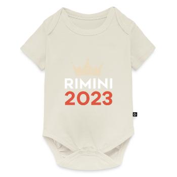 Rimini 2023 - Body à manches courtes Premium Bébé - blanc cassé - Devant