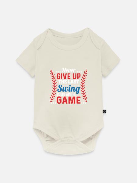 baseball spiel - Baby Premium Kurzarmbody - Naturweiß