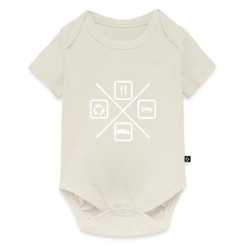 The Life Cycle of a Truck Driver - Baby Premium short-sleeve bodysuit - off white - Front