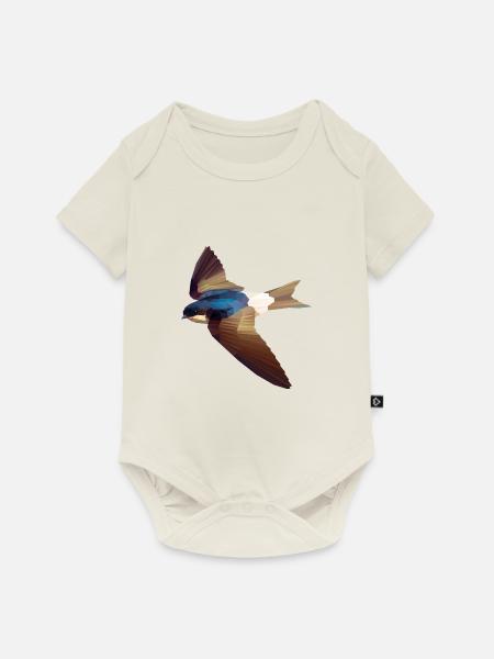 Mehlschwalbe - Baby Premium Kurzarmbody - Naturweiß
