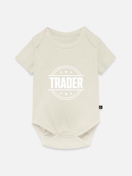 Trader Beruf - Baby Premium Kurzarmbody - Naturweiß