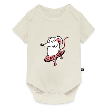 Tanzmäuschen - Baby Premium Kurzarmbody - Naturweiß - Vorne