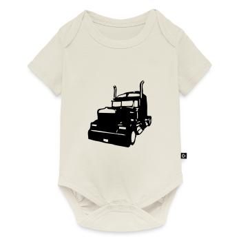 camion americain - Body à manches courtes Premium Bébé - blanc cassé - Devant