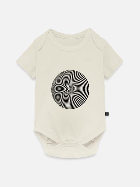 Kreis Illusion Geschenkidee Geschenk - Baby Premium Kurzarmbody - Naturweiß