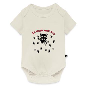 Raton laveur / raton laveur - Body à manches courtes Premium Bébé - blanc cassé - Devant