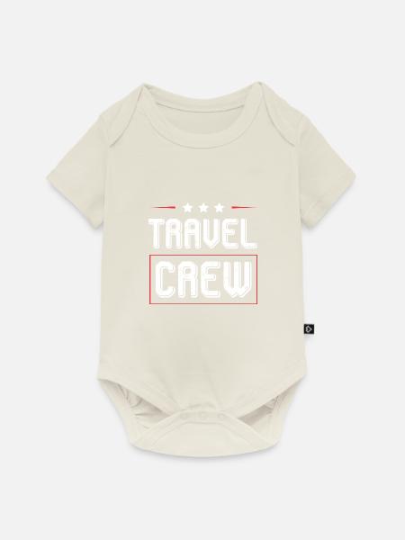 Travel Crew - Baby Premium Kurzarmbody - Naturweiß