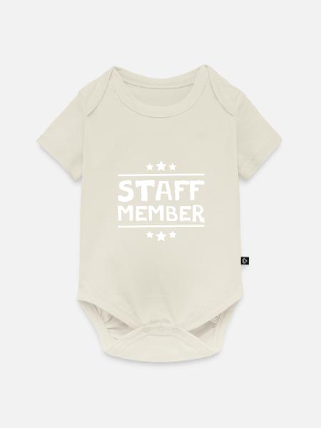 Staff Mitglied - Baby Premium Kurzarmbody - Naturweiß