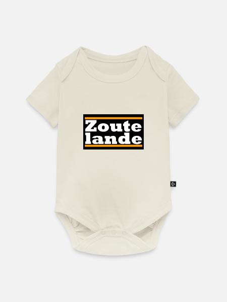 Zoutelande - Baby Premium Kurzarmbody - Naturweiß