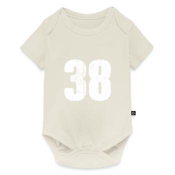 Maillot numéro 38 - Body à manches courtes Premium Bébé - blanc cassé - Devant