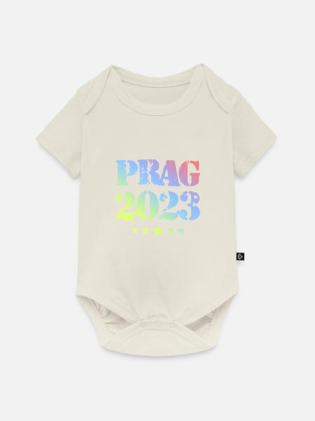 Prag 2023 - Baby Premium Kurzarmbody - Naturweiß